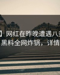 【独家】网红在昨晚遭遇八卦轰动一时，黑料全网炸锅，详情点击
