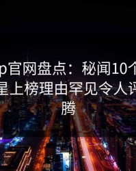 麻豆app官网盘点：秘闻10个细节真相，明星上榜理由罕见令人评论区沸腾